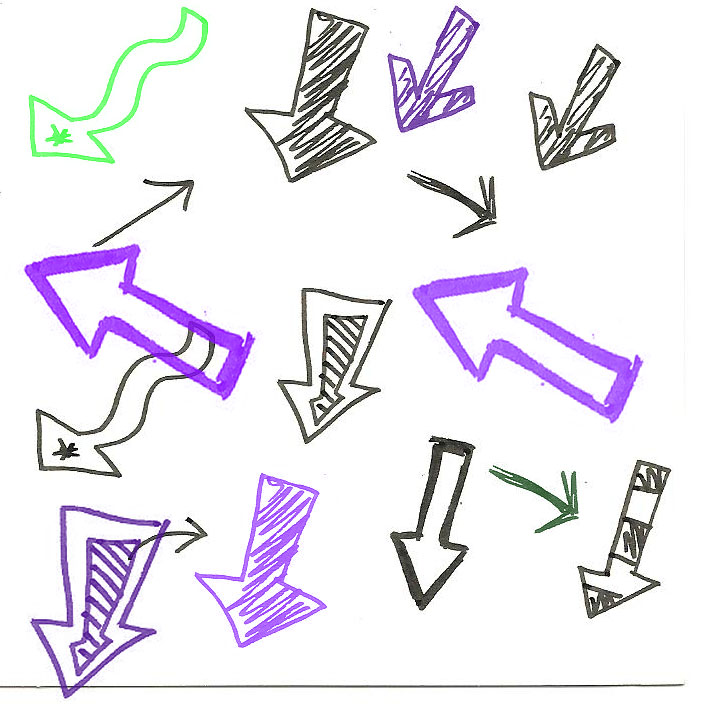 Doodle Arrows Brush Set