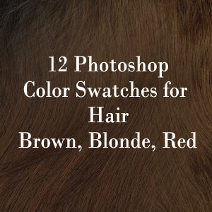 Photoshop Hair Color Swatches