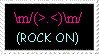 Rock On- stamp