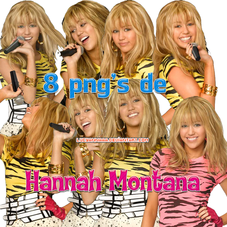 8 pngs de Hannah Montana