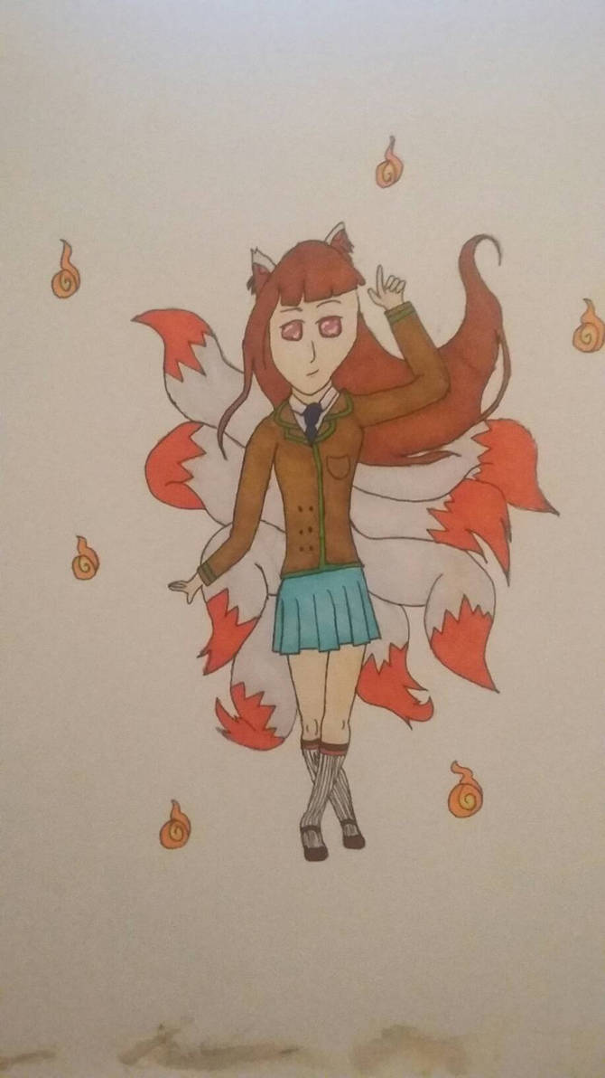 fox school girl by InkedElf on DeviantArt