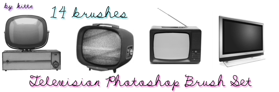 Television Photoshop Brush Set