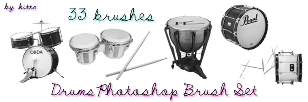 Drum Brushes for PhotoshopCS3