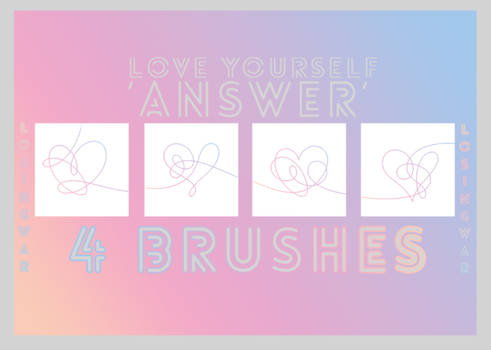 BRUSHES 002 // BTS (LOVE YOURSELF 'ANSWER')