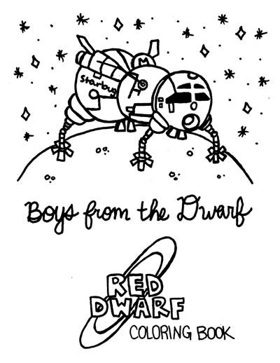 Download Red Dwarf Coloring Book Zine Page 1 By Spaceradish On Deviantart
