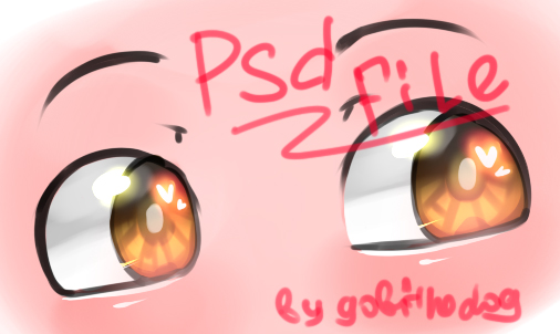 how to draw eyes psd file