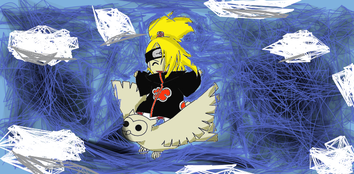 Colored Deidara Outline by AkatsukiBridesmaid on DeviantArt