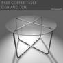 free coffee table c4d and 3ds
