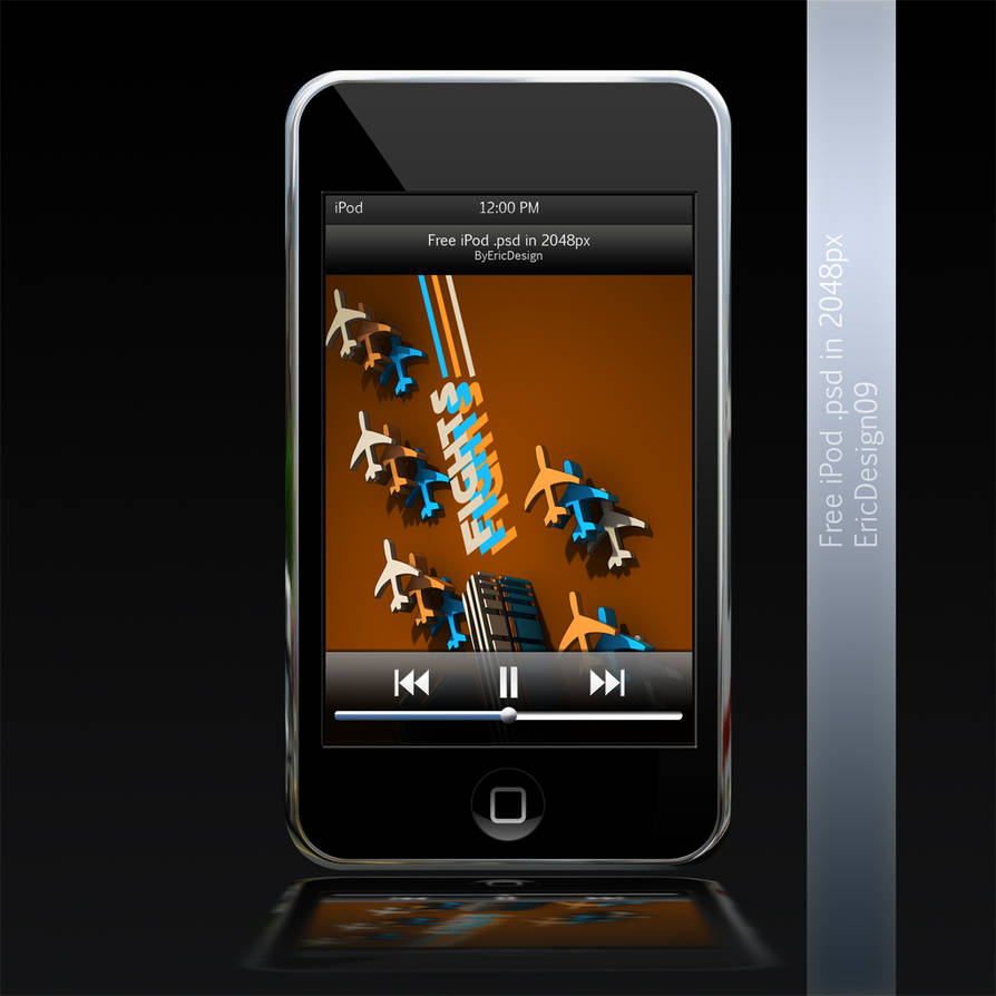 free psd ipod touch by 3DEricDesign
