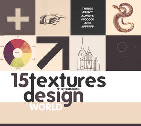 15 design textures by Butterphil