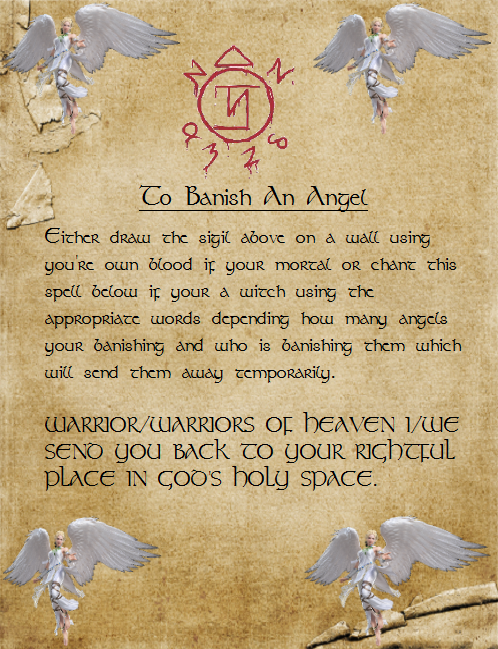 To Banish An Angel Spell