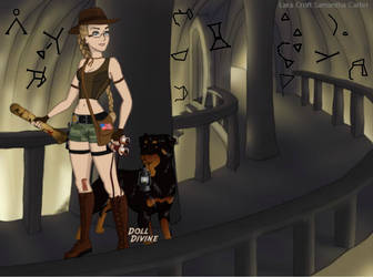 Lara Croft Samantha Carter by misstudorwoman