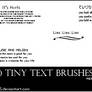 10 Tiny Text Brushes