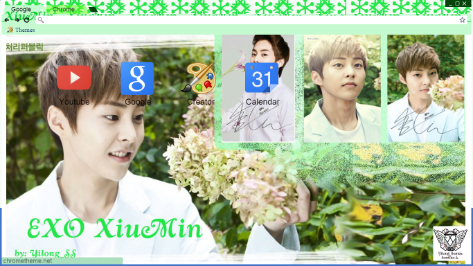 Exo Xiumin Nature Republic Chrome Theme