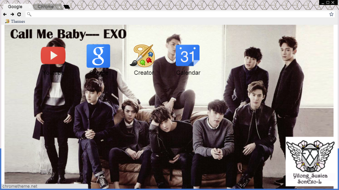 Exo Call Me Baby Chrome Theme