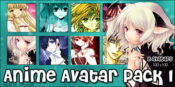 Anime Avatar Pack 1 By Catycross On Deviantart