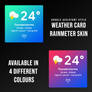 (Discontinued) Weather Card Rainmeter Skin 