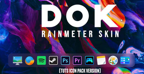 D O K - Rainmeter skin (with TUTS Icon Pack)