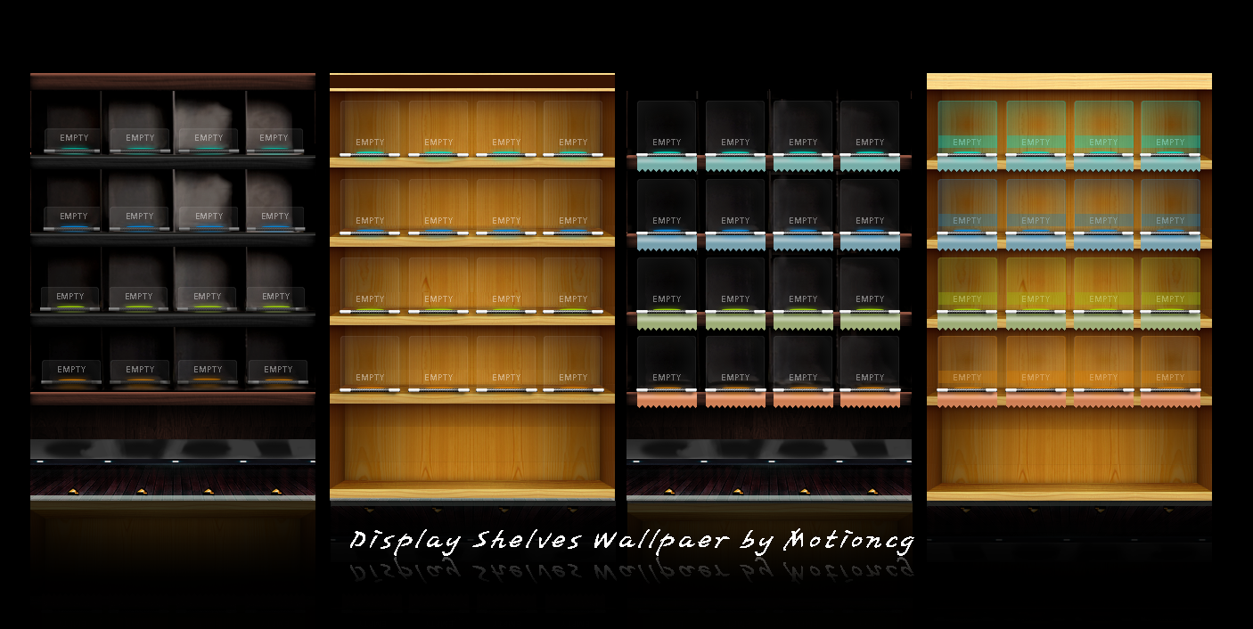 display shelves