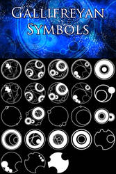Brushes Gallifreyan Symbols by AnduSamar