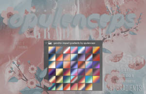 gradients (3) | genshin impact by opulenceps