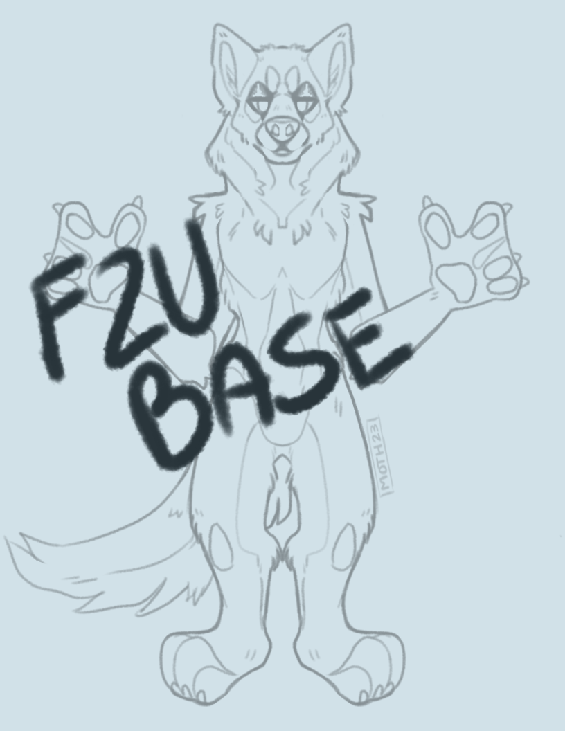 Free to use wolf base by RoadkillRecreation on DeviantArt