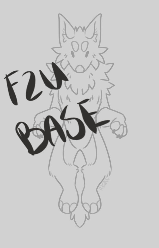 Free to use werewolf base by RoadkillRecreation on DeviantArt