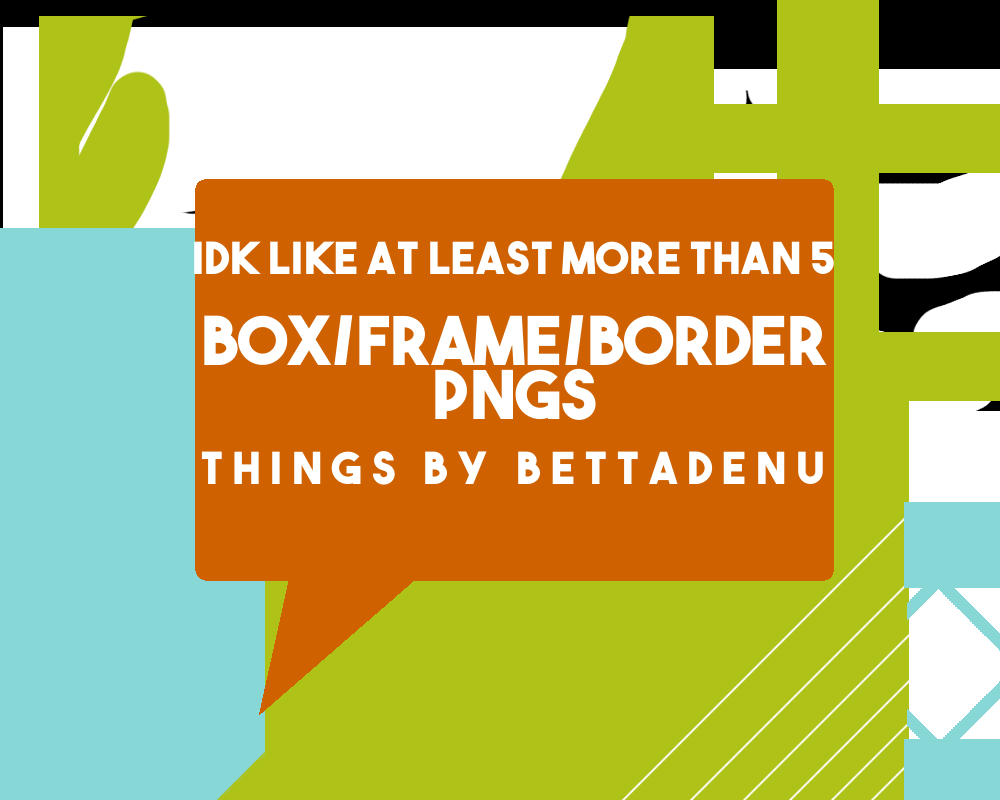 Box/Frame/Border PNG Pack #1