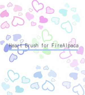 Brushes heart FireAlpaca