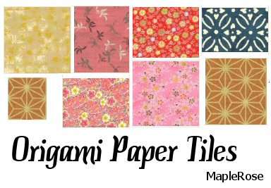 Origami Paper Tiles