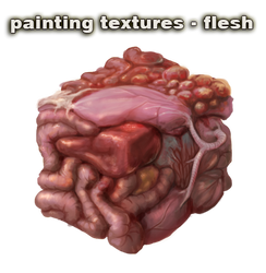 painting textures - flesh - video