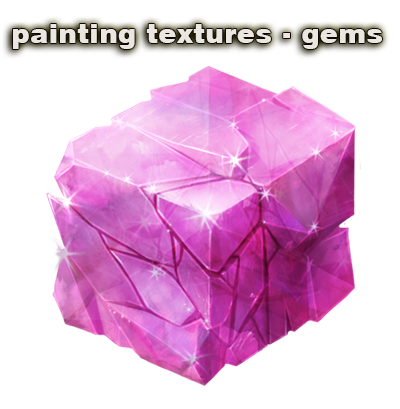 painting textures - gems