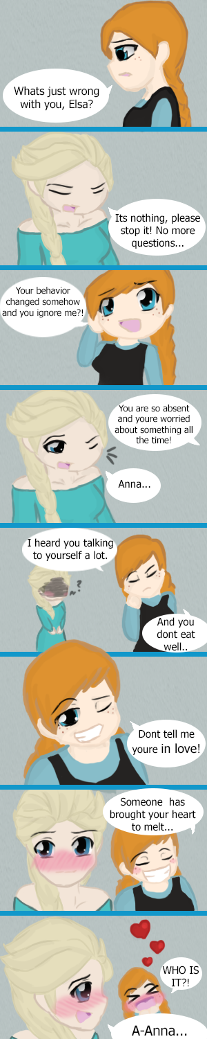 Are you in love, Elsa? (Jelsa comic)