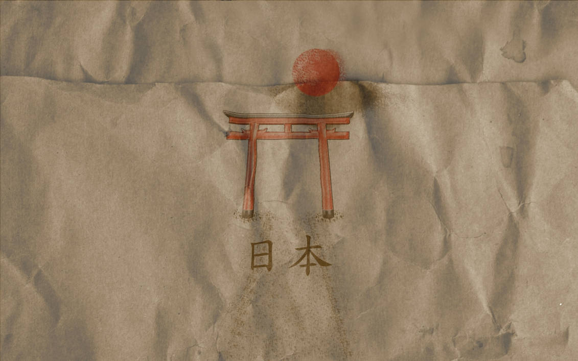 Torii Gate Paper Wallpaper By Keeperxiii On Deviantart