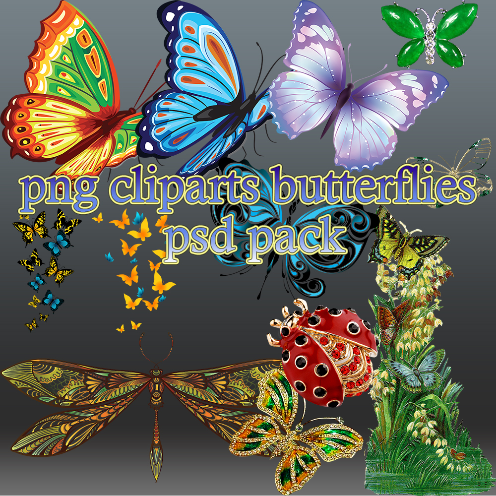 png cliparts butterflies