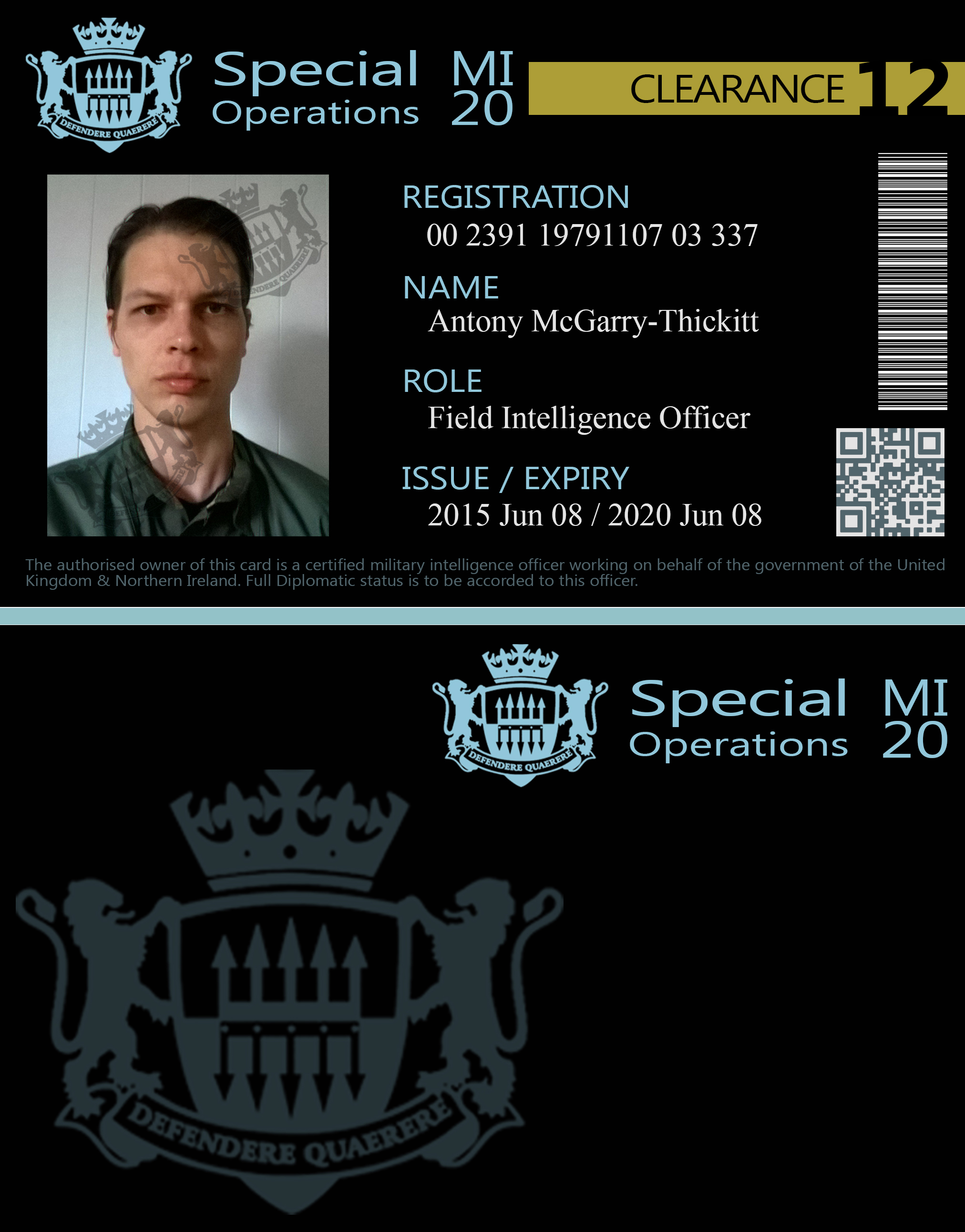 Section 20 ID Card by WedgeDoc on DeviantArt
