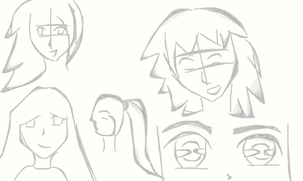 Random Anime Face Outlines Using DA Muro by Emily369ArtInMotion on ...