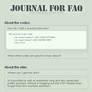 Journal for FAQ