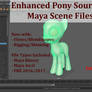 SFM Ponies Enhanced - Maya Scene Files