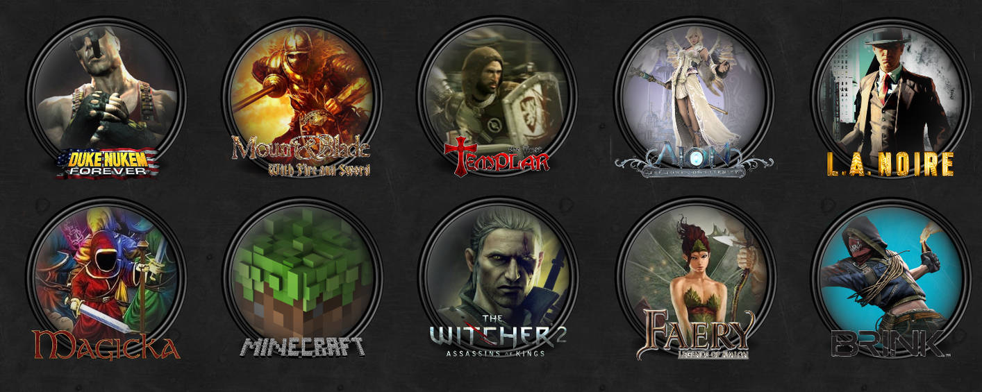 Circle Game Icon Pack 2 By Zakafein By Zakafein On Deviantart