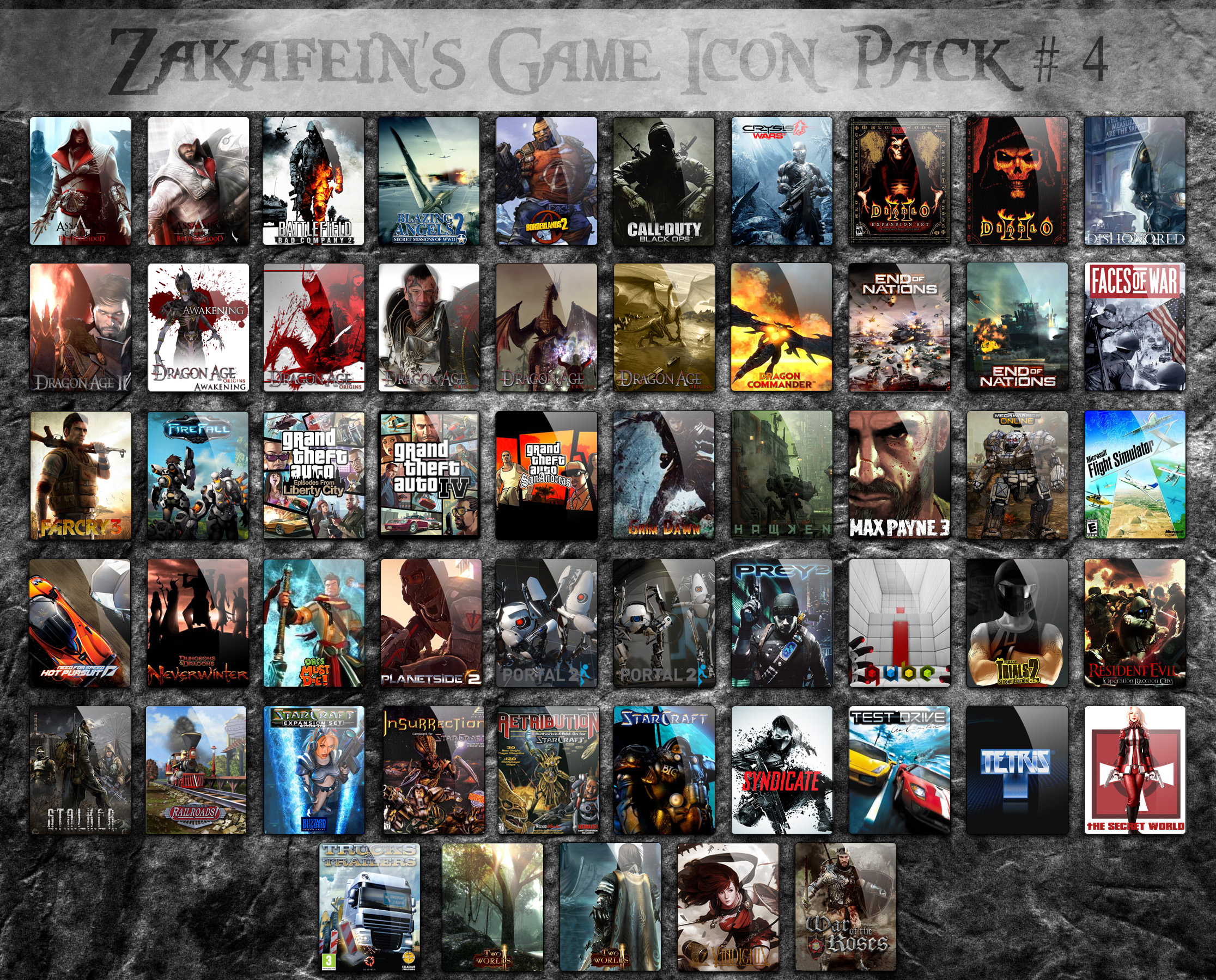 Zakafein's Game Icon Pack 4