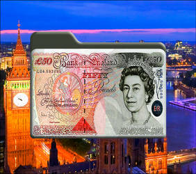 England's 50 Pound Note Folder (Mac And Windows)