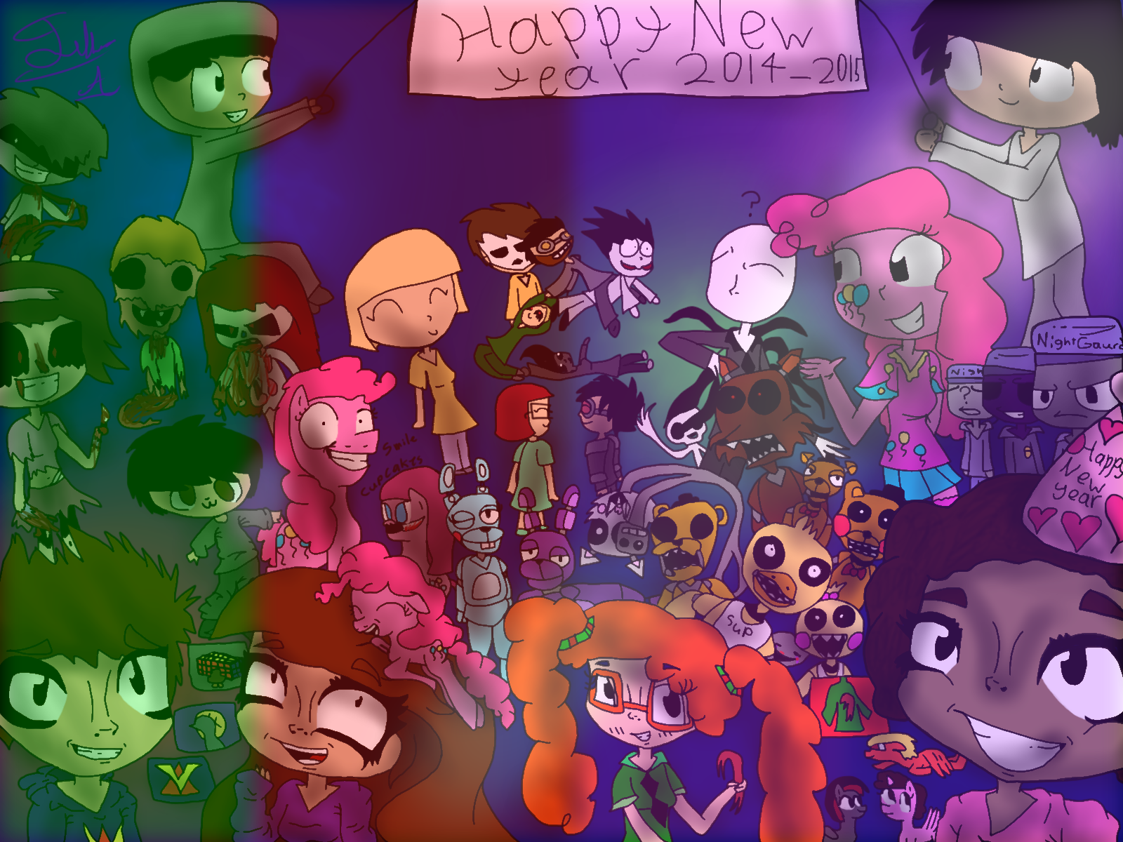 Happy New Year 2014-2015 by Rainbowz122 on DeviantArt