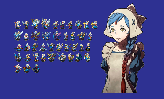 Fire Emblem Fates Human Lilith Map Sprites by Blueyoshi005 on Some more map...