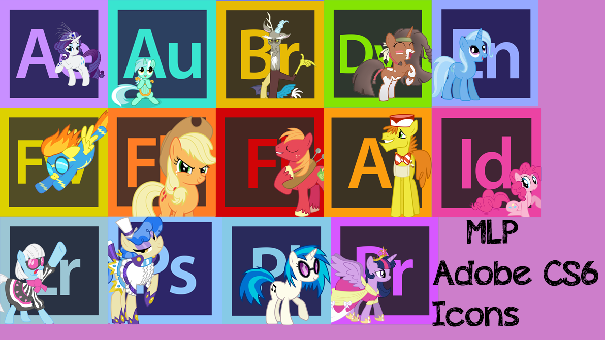 MLP Adobe CS6 Icons