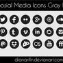 social media icons gray part 1