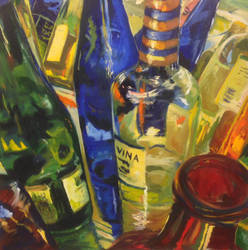 Still Life of Bottles