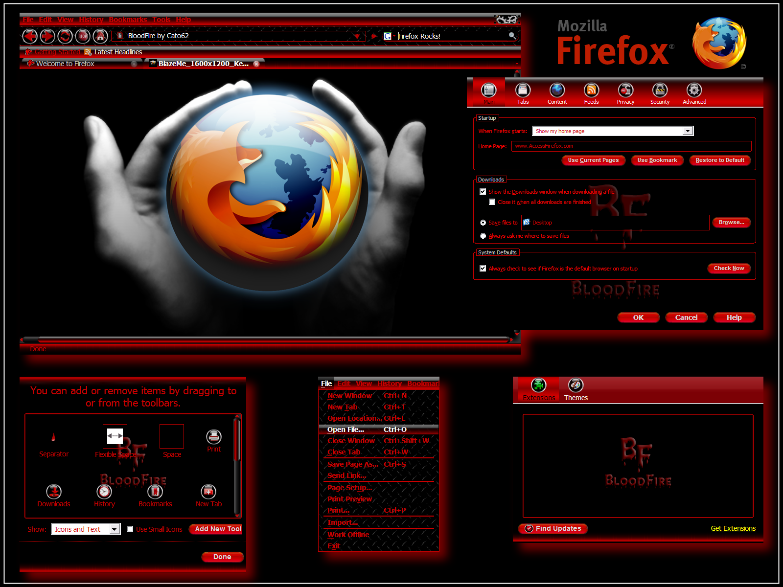 BloodFire- Firefox Theme by KenSaunders on DeviantArt