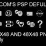 White PSP defult icons