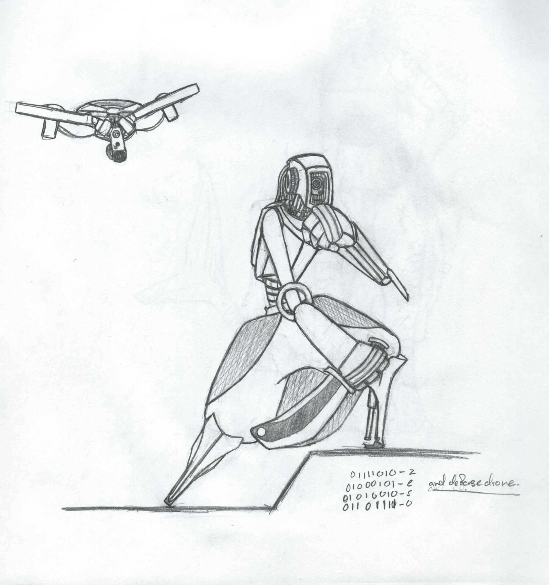 Zero and Defence drone by UnknownJester on DeviantArt